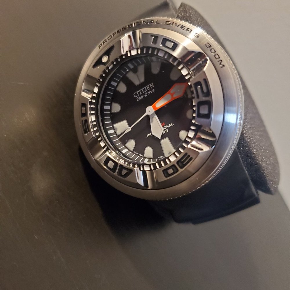 Citizen Eco-Drive Men's Promaster Diver Calendar Black 48mm Watch BJ8050-08E - Picture 5 of 5